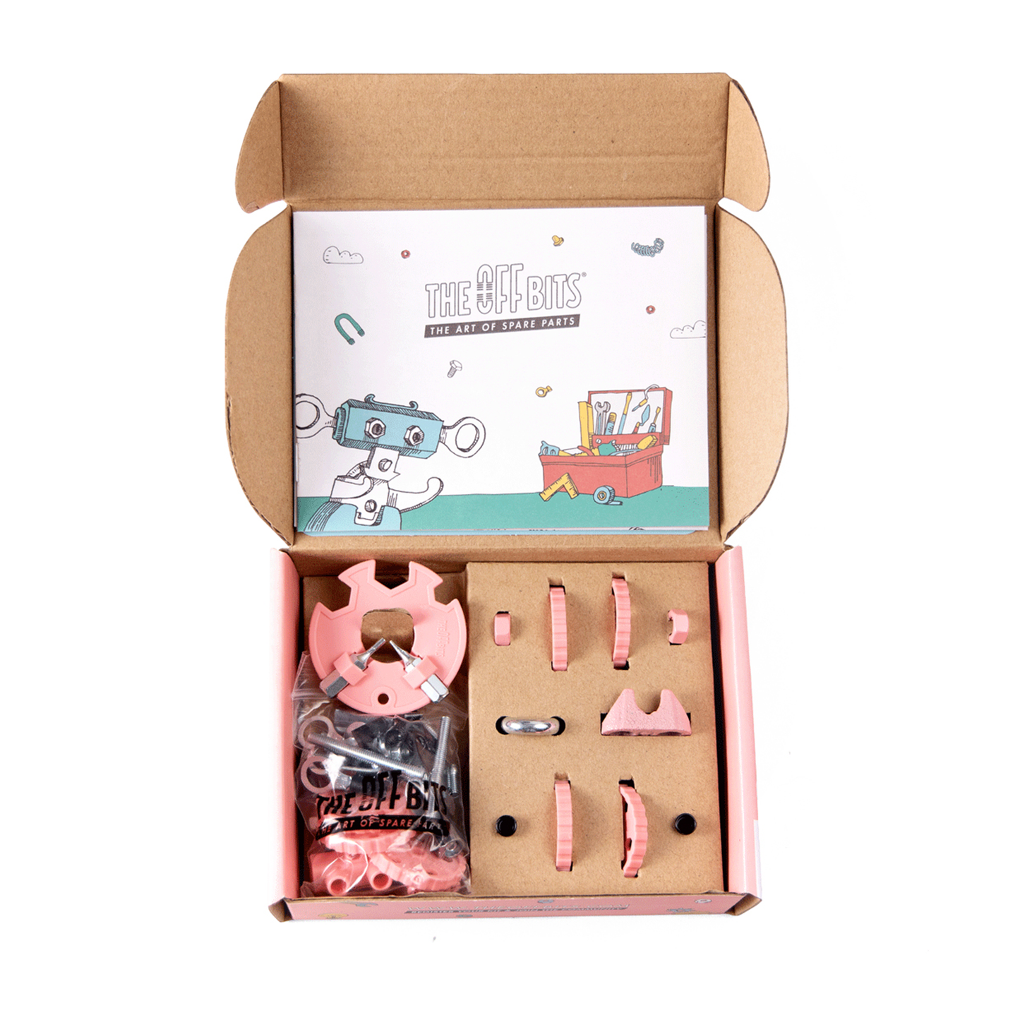 THE OFFBITS Flamingobit - Animal Kit: Flamingo Building Toy Set
