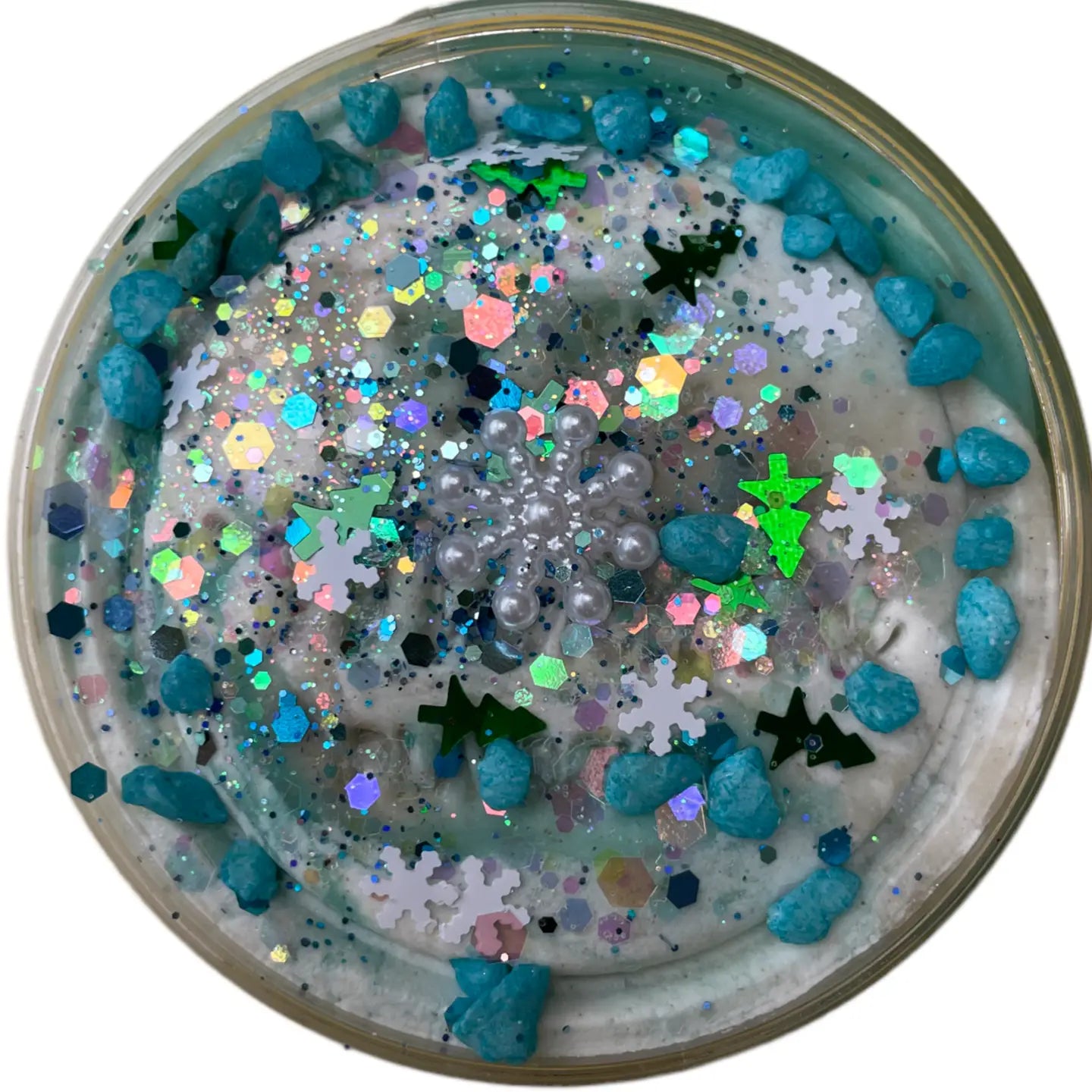 Glistening Snowflake Playdough