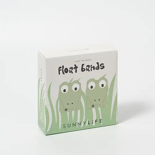 Sunnylife Kids Inflatable Arm Bands Cookie the Croc Light Khaki