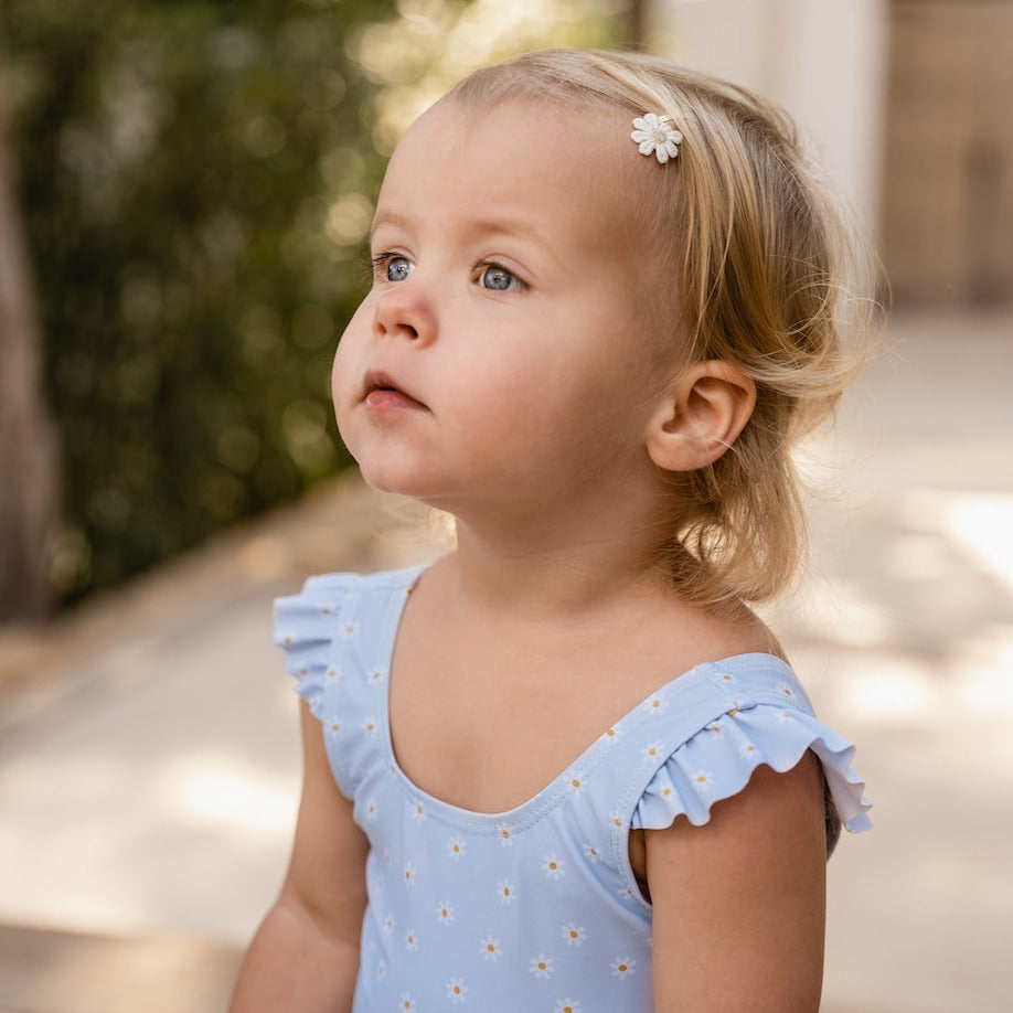 LITTLE DUTCH Swimsuit - Daisies Blue