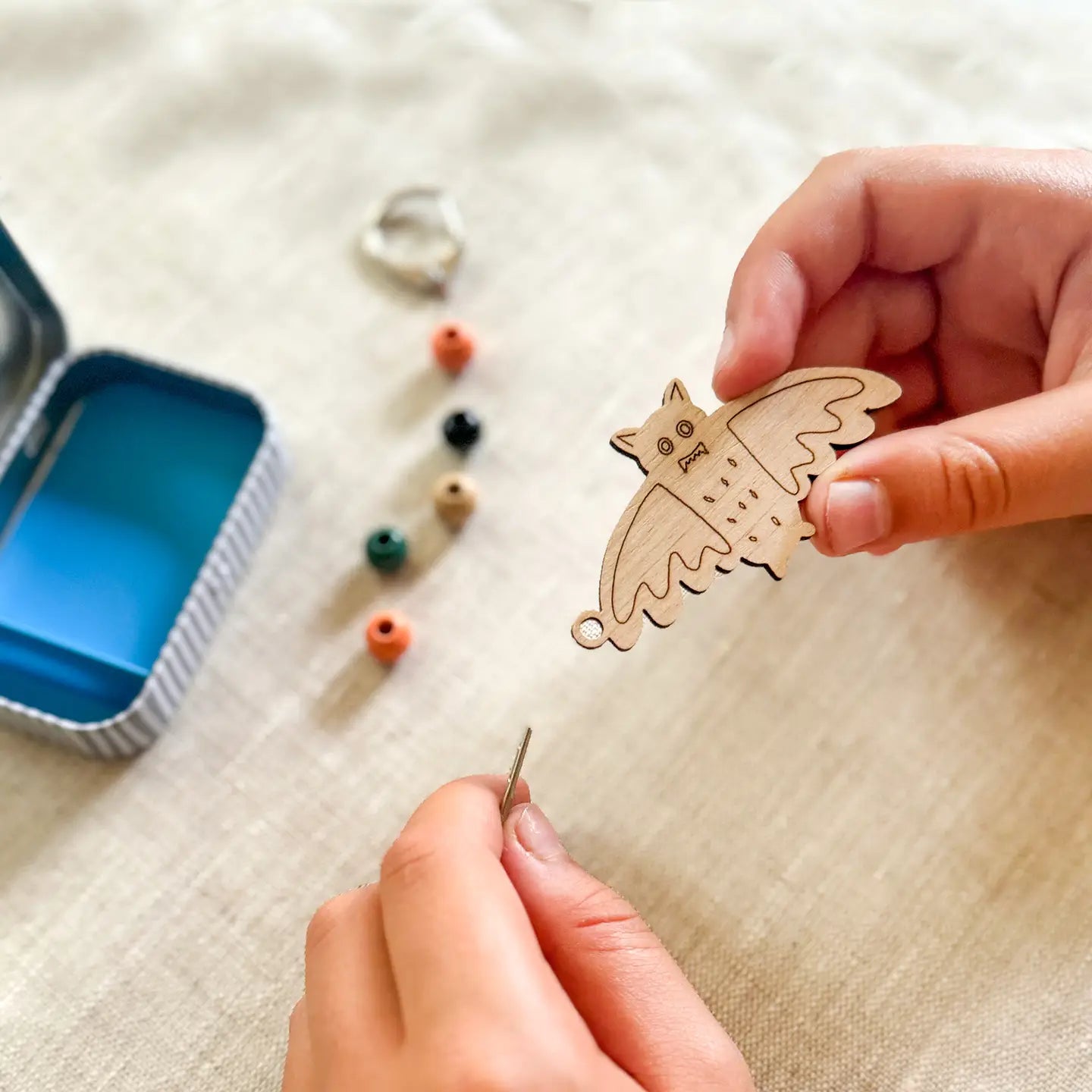 Halloween Bat Keyring Kit
