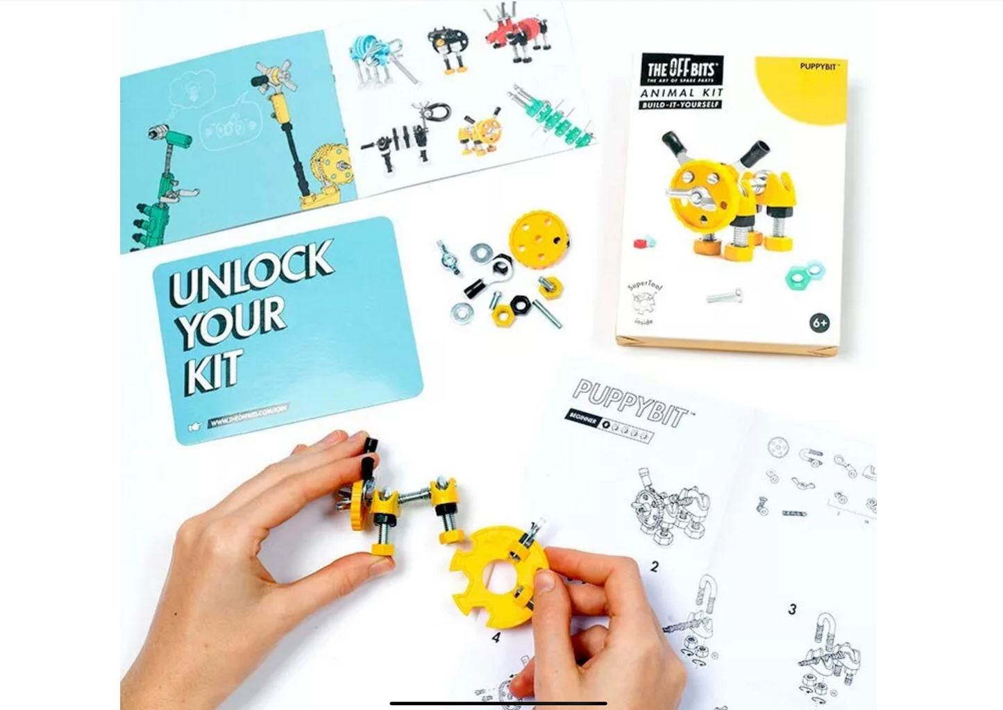 The Offbits- PUPPYBIT: animal kit Building and Construction STEM Toy for Kids 6+