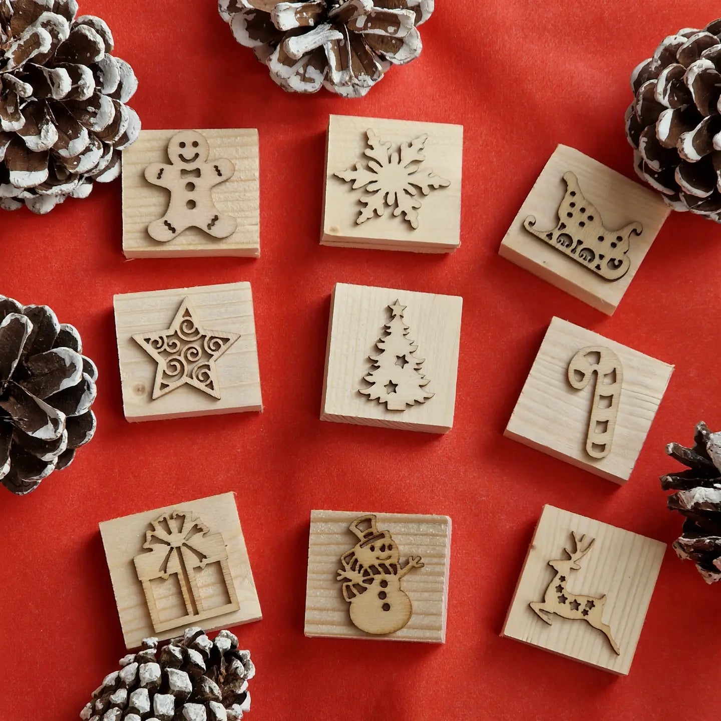 Christmas Wooden Stamps