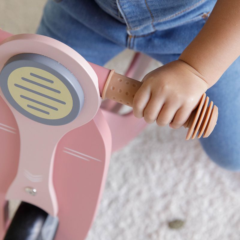 LITTLE DUTCH Wooden Balance Bike Scooter in Pink
