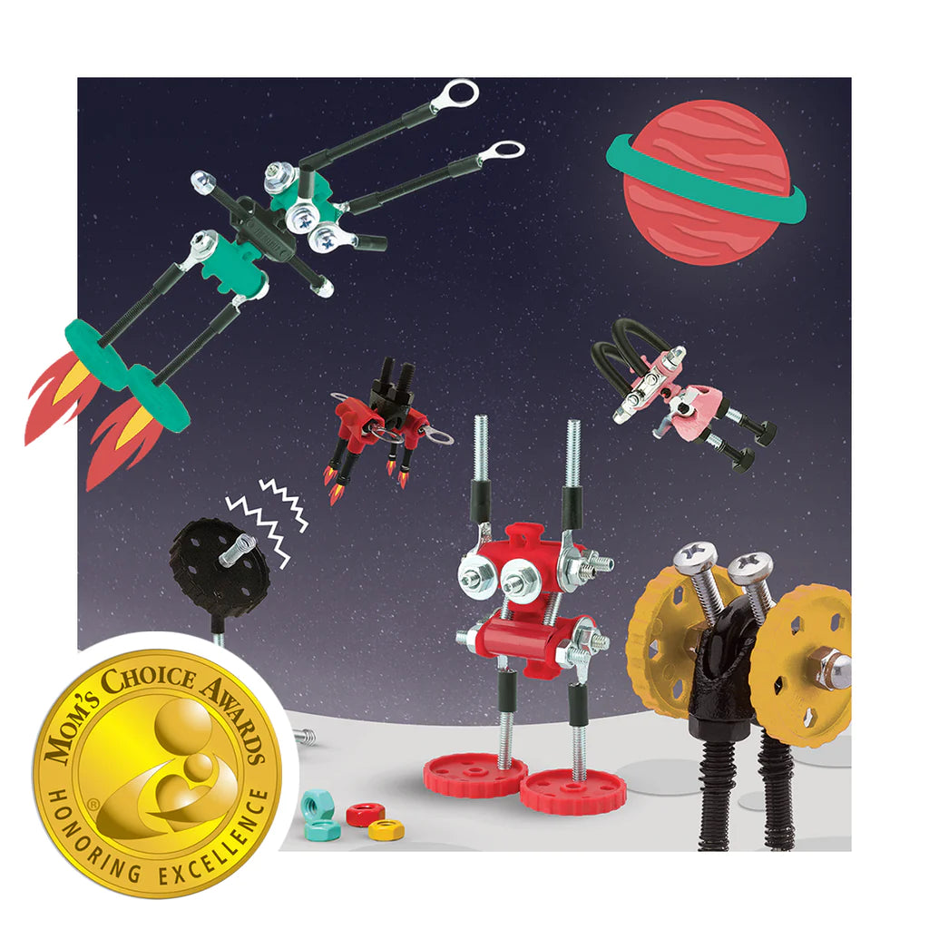 The OffBits Space Adventure Construction Toy Kit