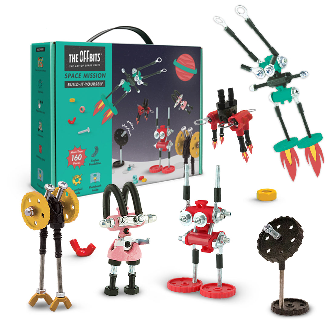 The OffBits Space Adventure Construction Toy Kit