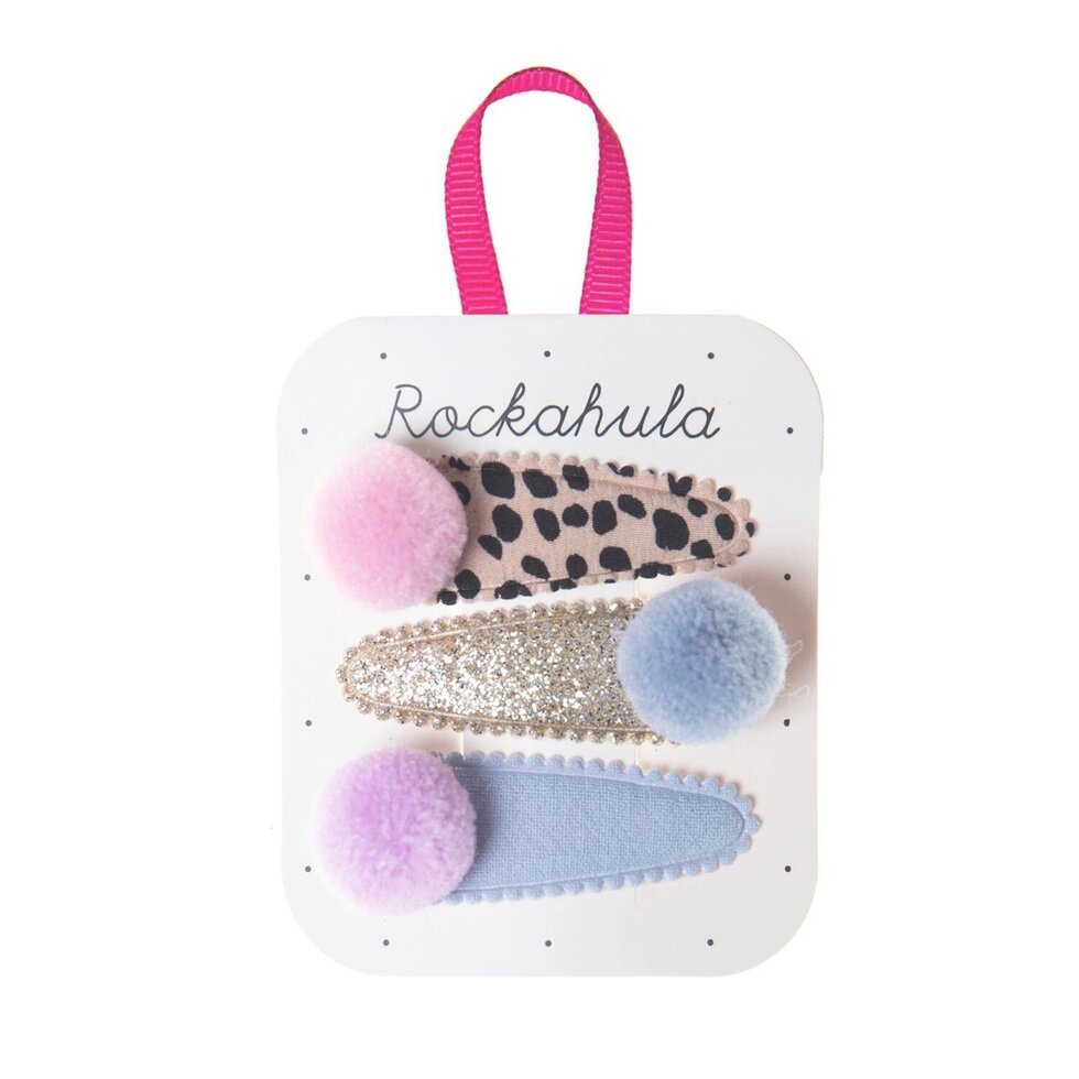 Rockahula Kids Luna Leopard Pom Pom Clips