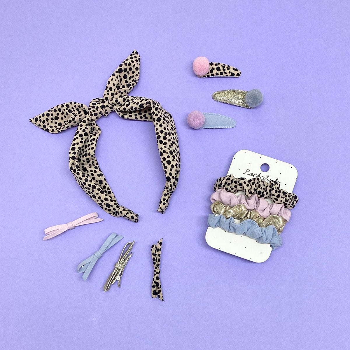 Rockahula Kids Luna Leopard Pom Pom Clips