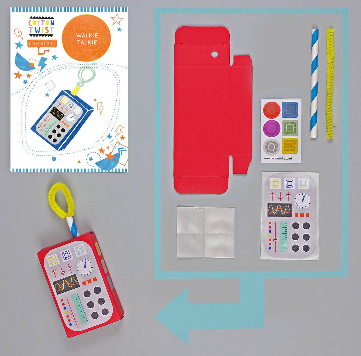 Cotton Twist Craft Kit: Make Your Own Walkie Talkie