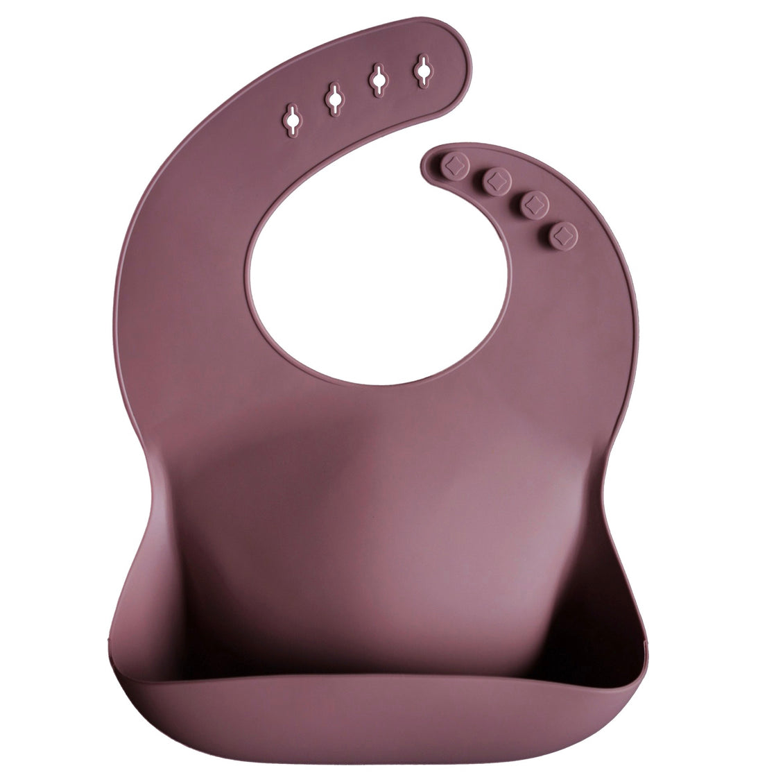 Mushie Silicone Bib Dusty Rose