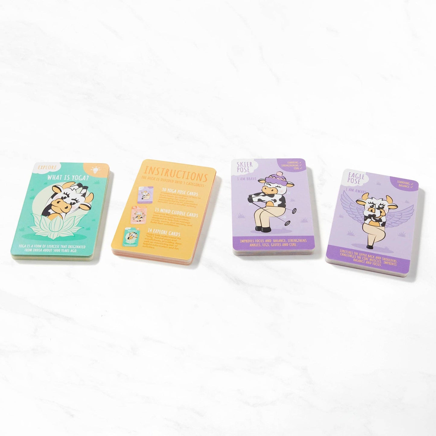 Myga Kids Yoga Cards – 52 Illustrated Yoga & Mindfulness