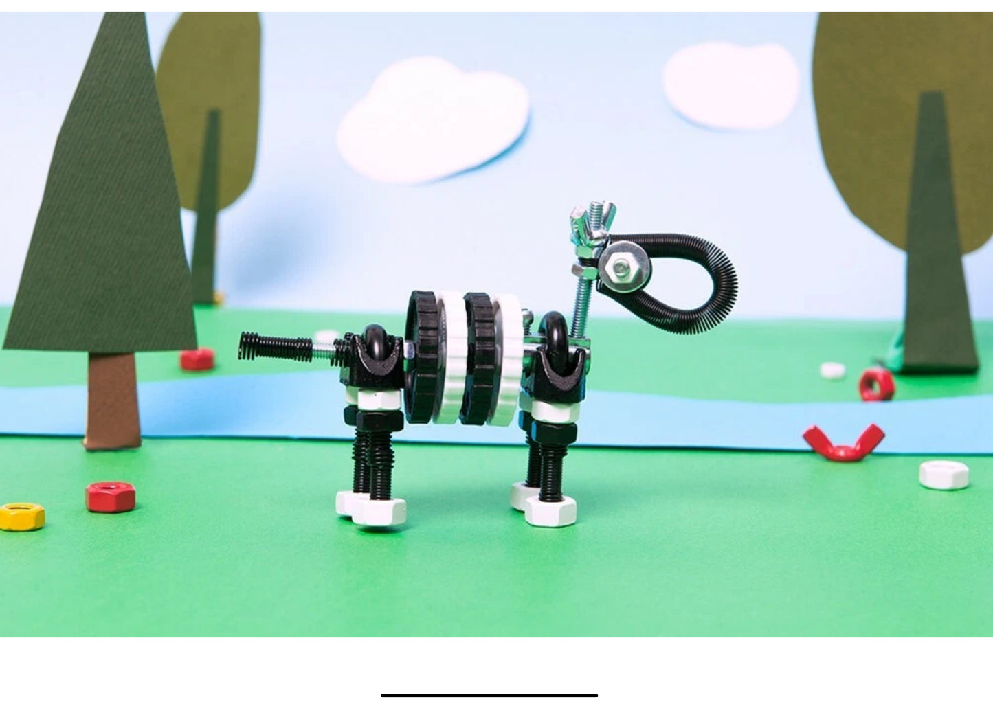 Offbits- Zebrabit 3-in-1 animal Building and Construction STEM Toy for Kids 6+