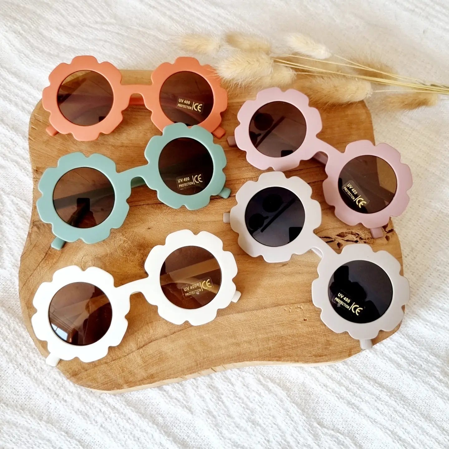 Children's Sunglasses UV400 Flower - Old Pink