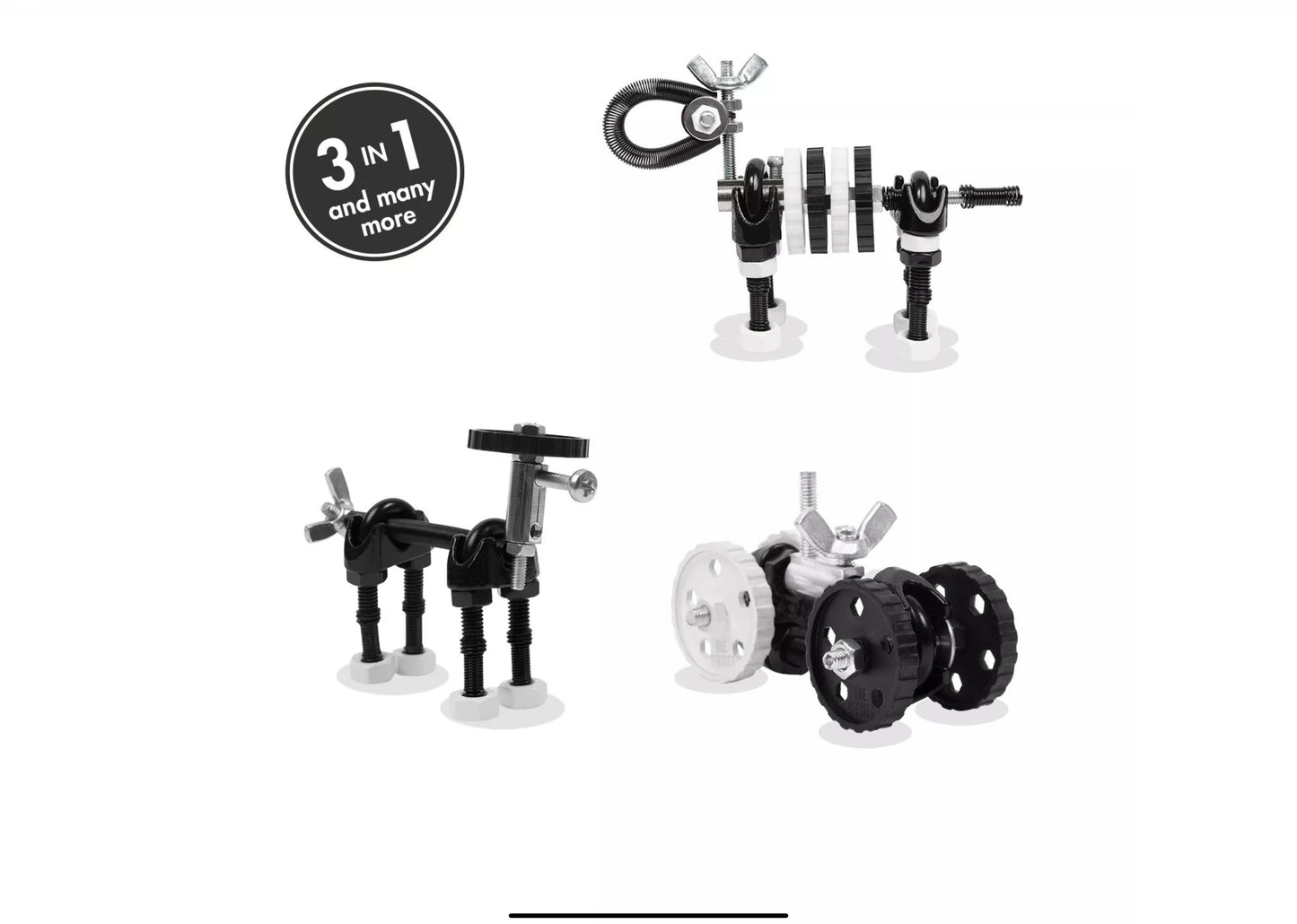 Offbits- Zebrabit 3-in-1 animal Building and Construction STEM Toy for Kids 6+
