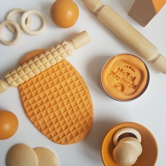 Orange Playdough - Hello! Playdough!