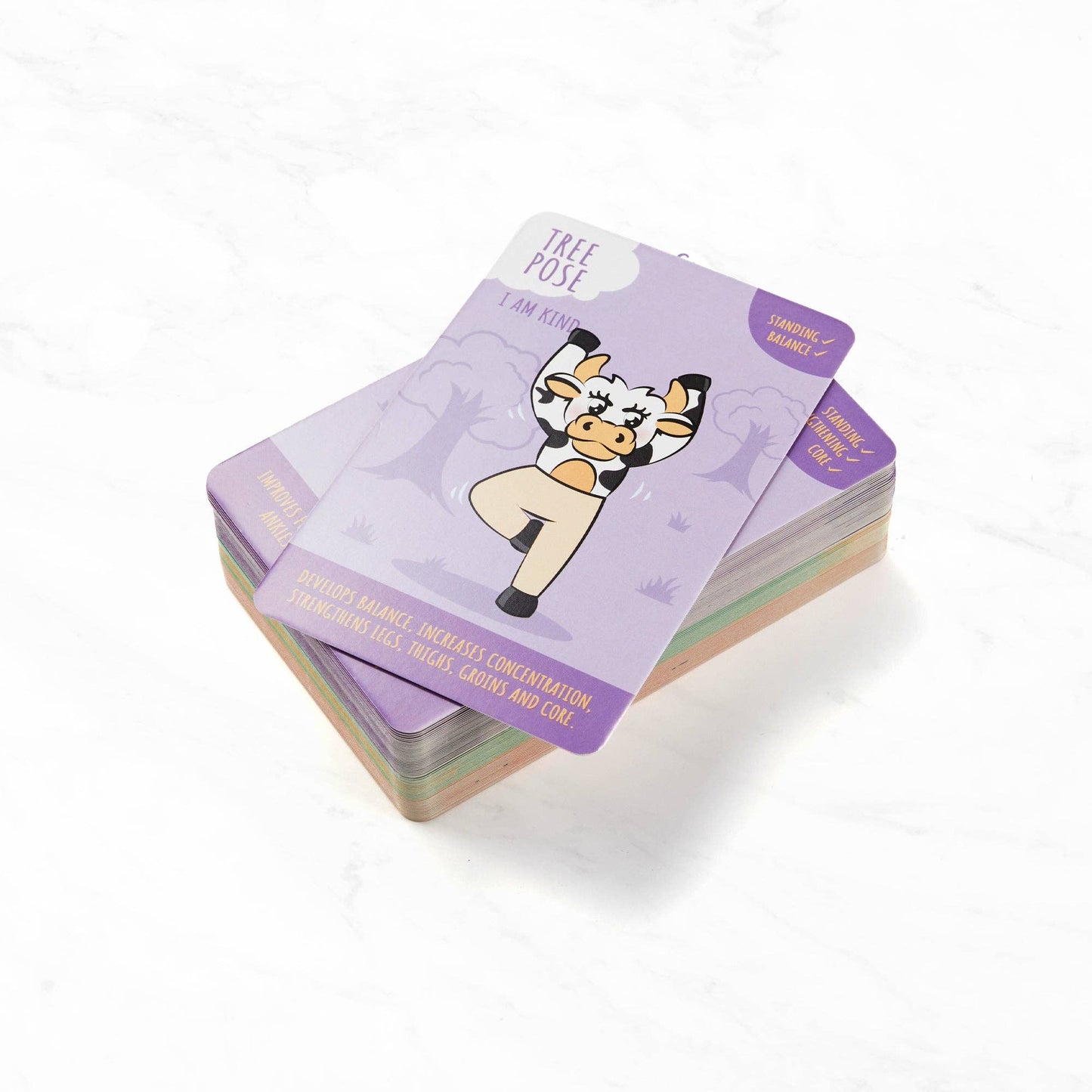 Myga Kids Yoga Cards – 52 Illustrated Yoga & Mindfulness
