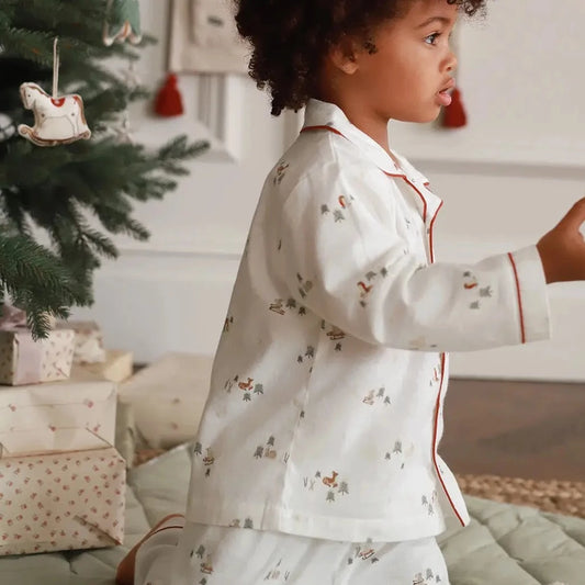 Avery Row Boys Pyjamas - Winter Ski