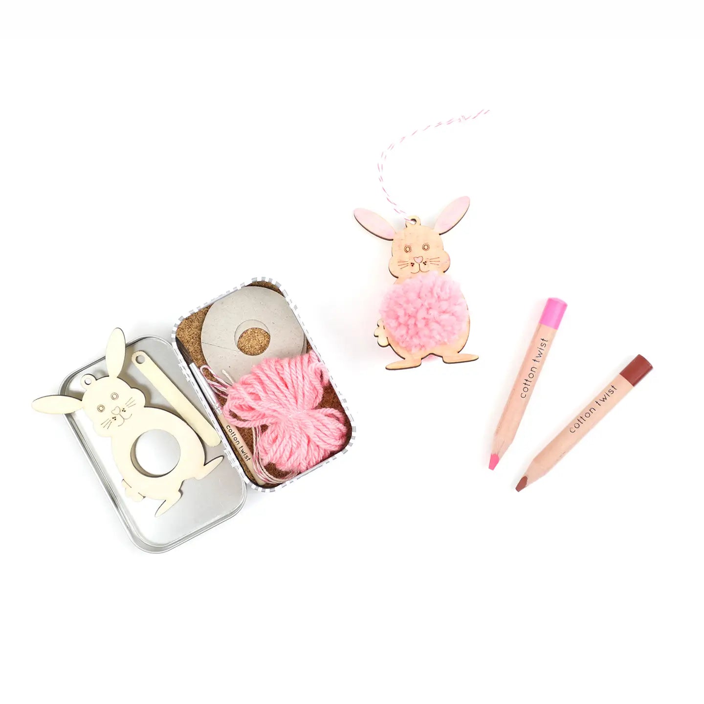 Cotton Twist - Make Your Own Pom Pom Bunny Gift Kit