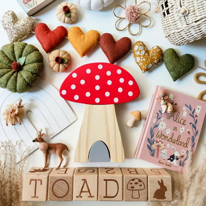 Little Stories Woodland Friends Mushroom Puzzle Stacking Toy