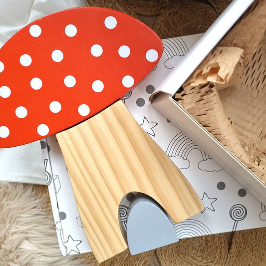 Little Stories Woodland Friends Mushroom Puzzle Stacking Toy