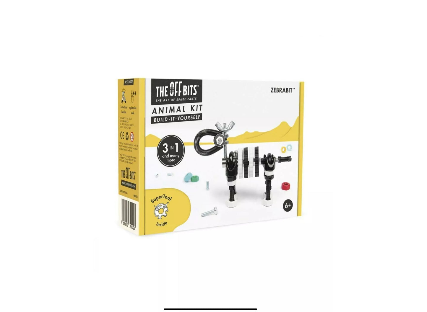 Offbits- Zebrabit 3-in-1 animal Building and Construction STEM Toy for Kids 6+