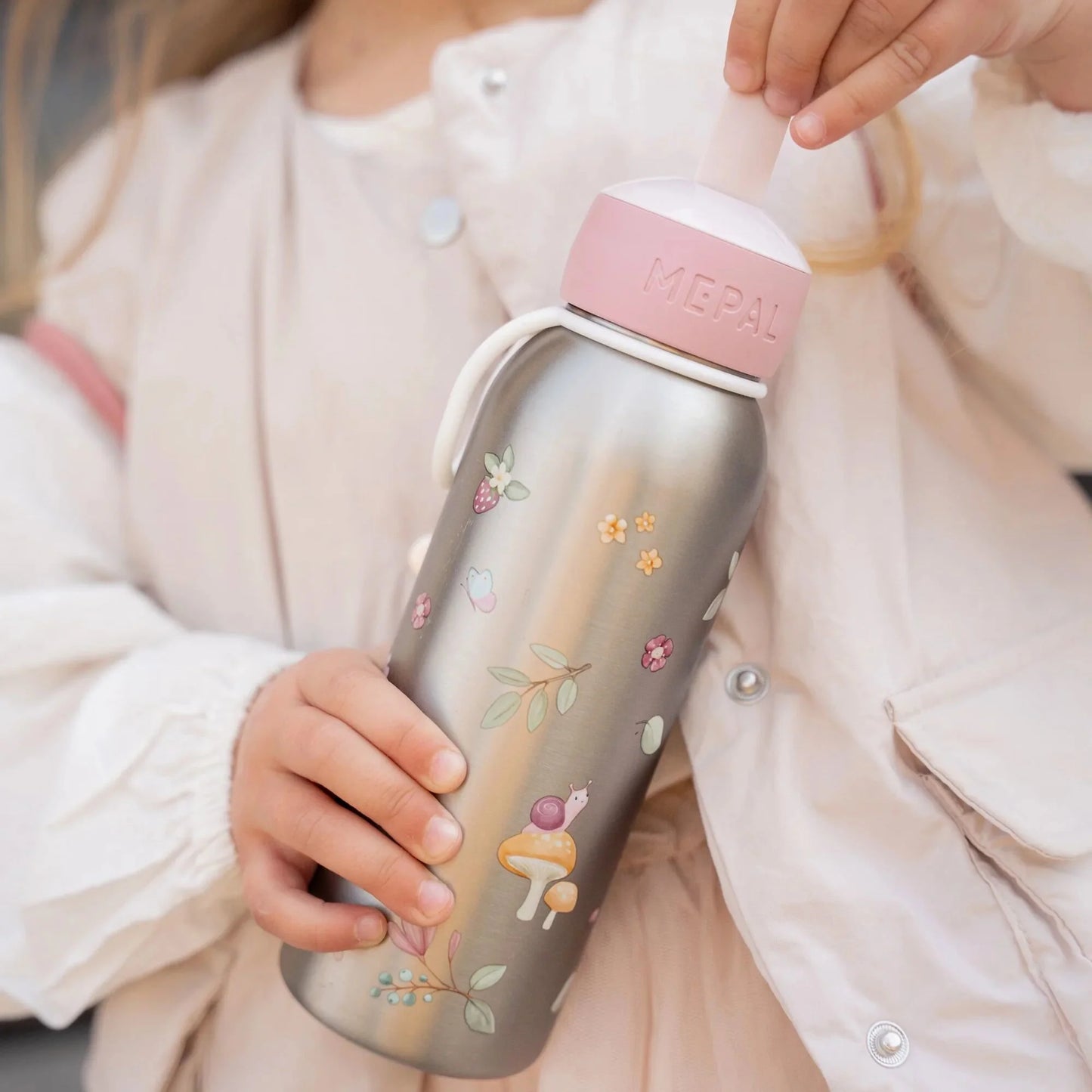 Little Dutch Insulated bottle flip-up campus 350 ml - fairy garden