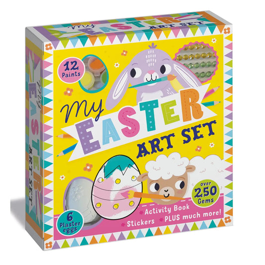 My Easter Art Set – Kids Activity Set with Paints, Stickers and Plaster Eggs