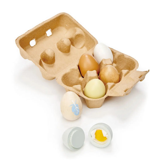Tenderleaf Toys Wooden Eggs