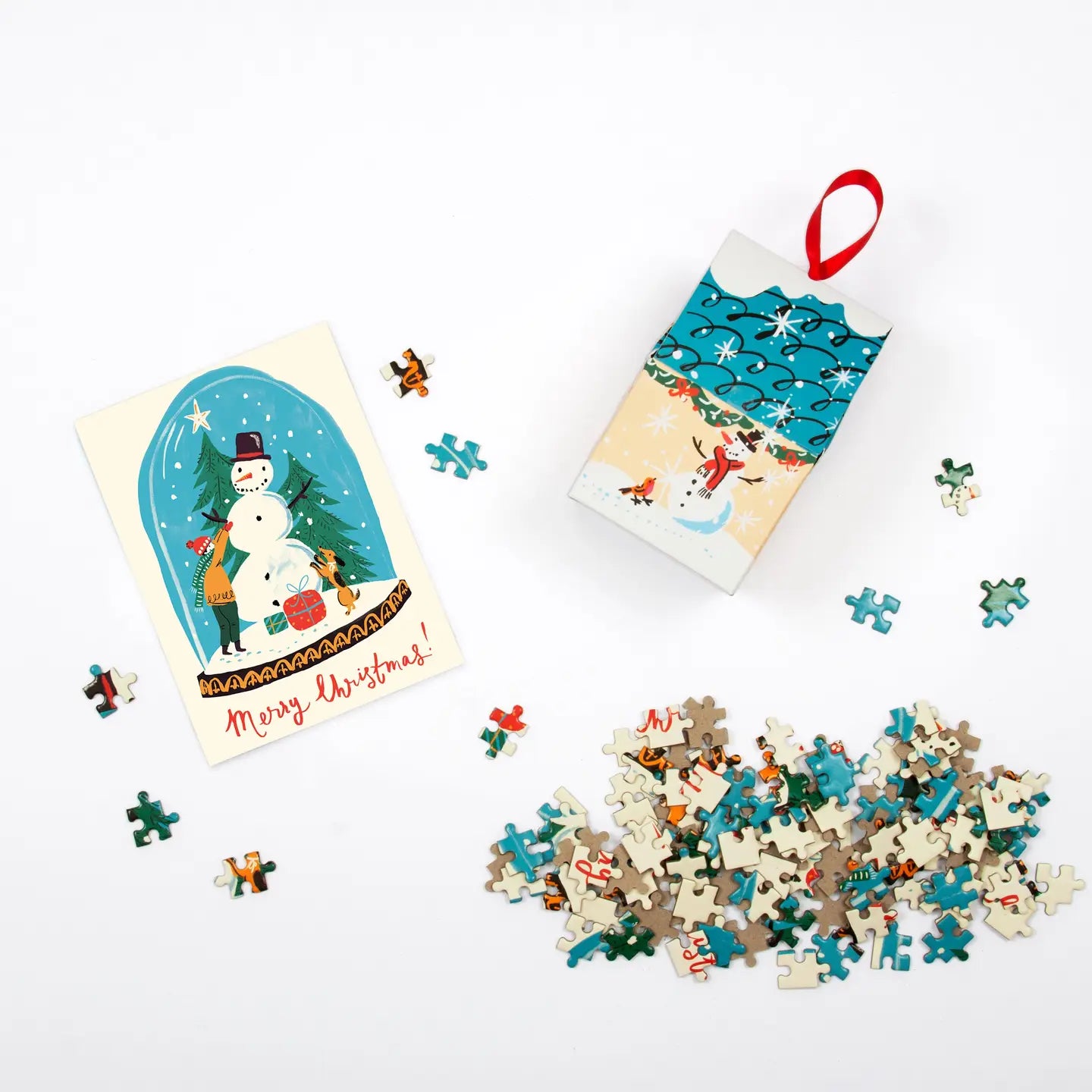Snow Globe 130 Piece Puzzle Ornament