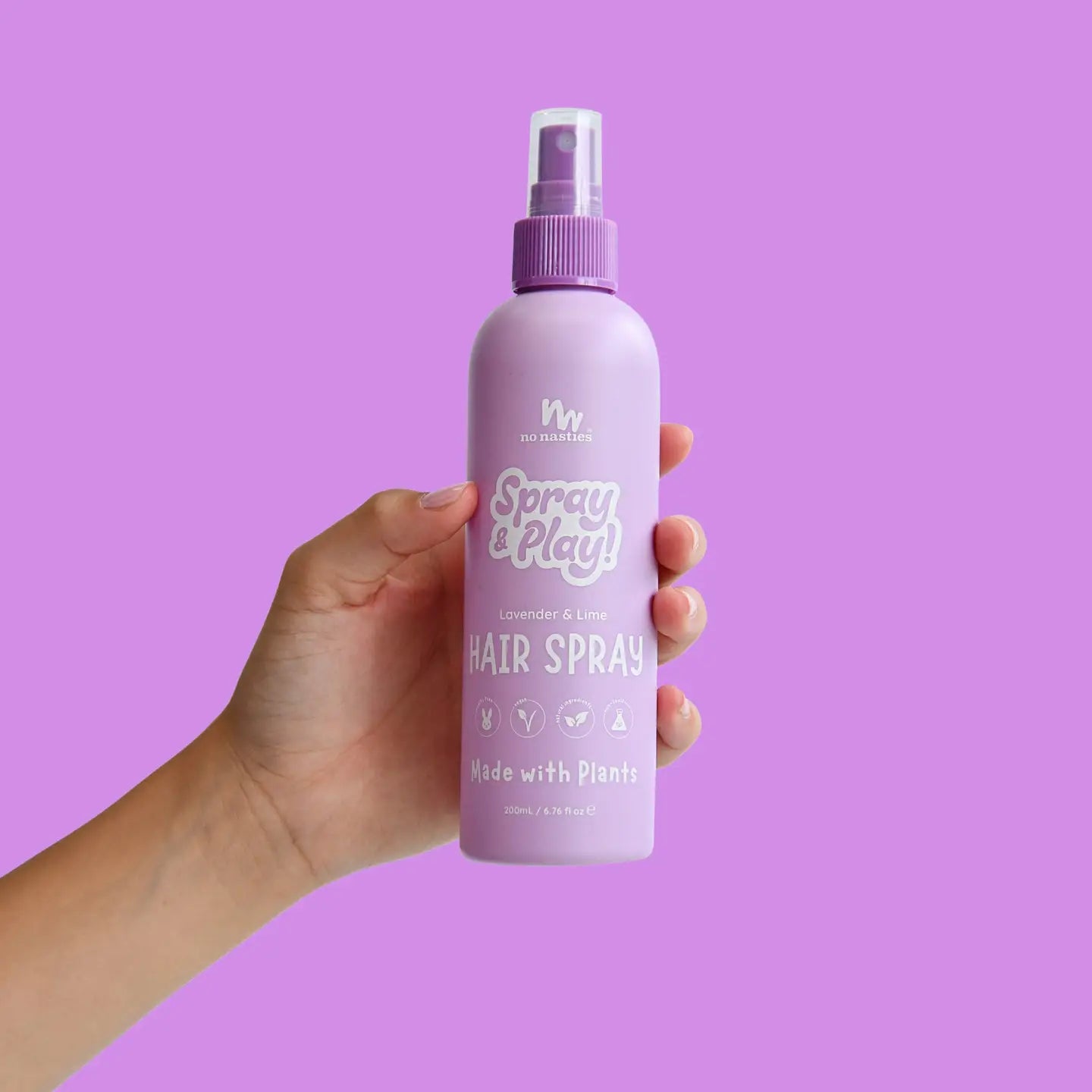 Slick Kids™ Plant Based Alcohol Free Hair Spray - Lavender and Fresh Lime 200ml