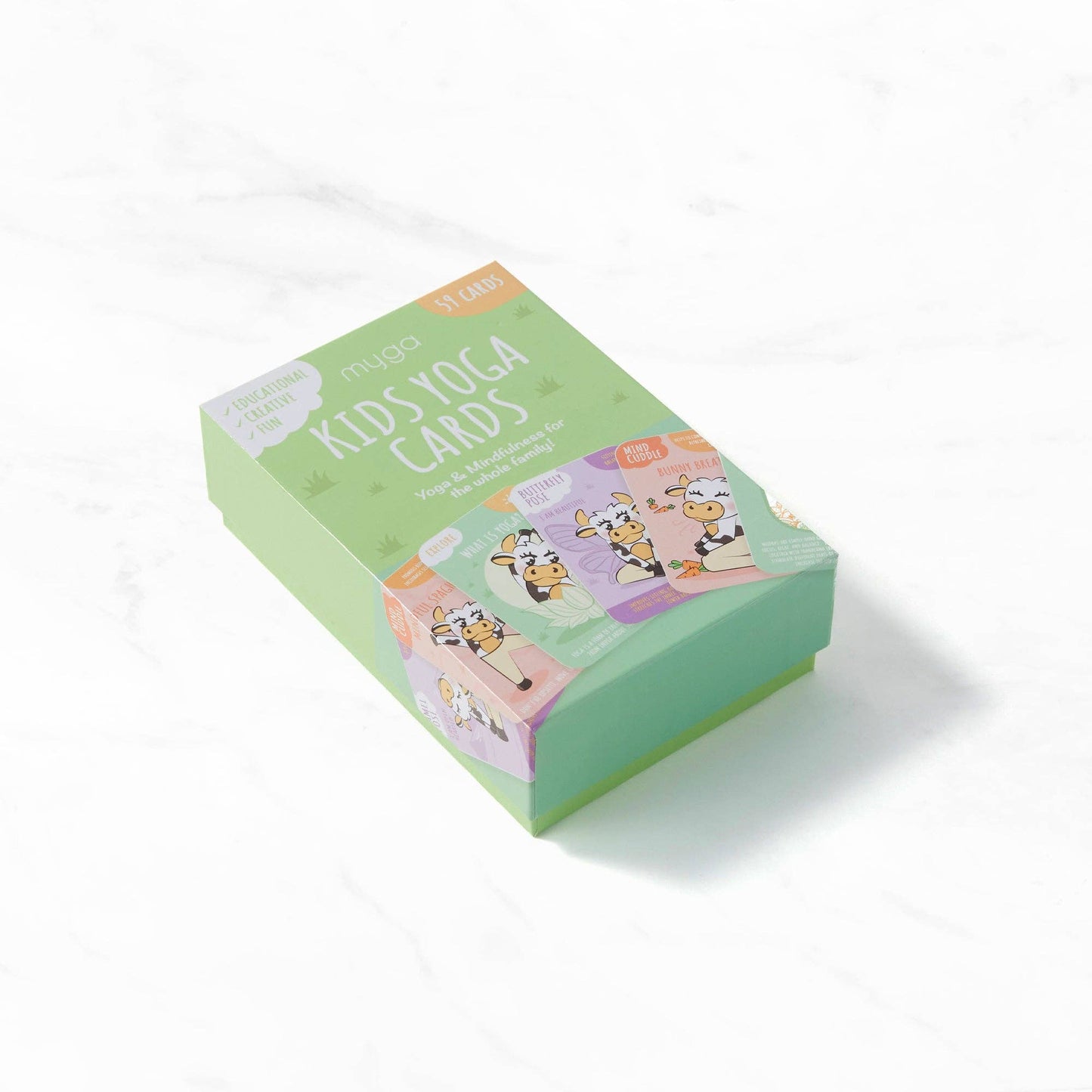 Myga Kids Yoga Cards – 52 Illustrated Yoga & Mindfulness
