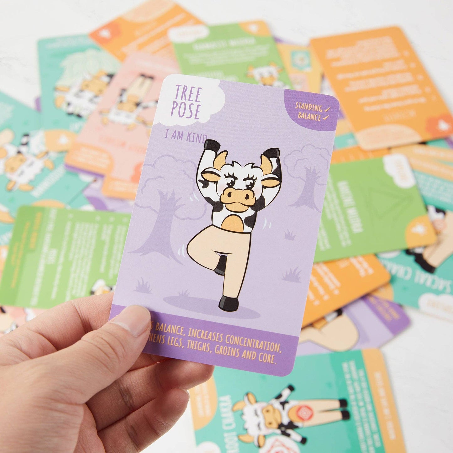 Myga Kids Yoga Cards – 52 Illustrated Yoga & Mindfulness