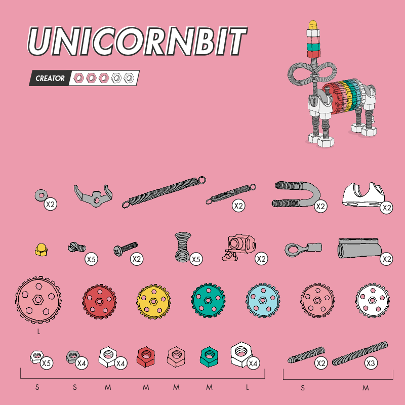 The OffBits Animal Kit: Build Your Own Unicorn
