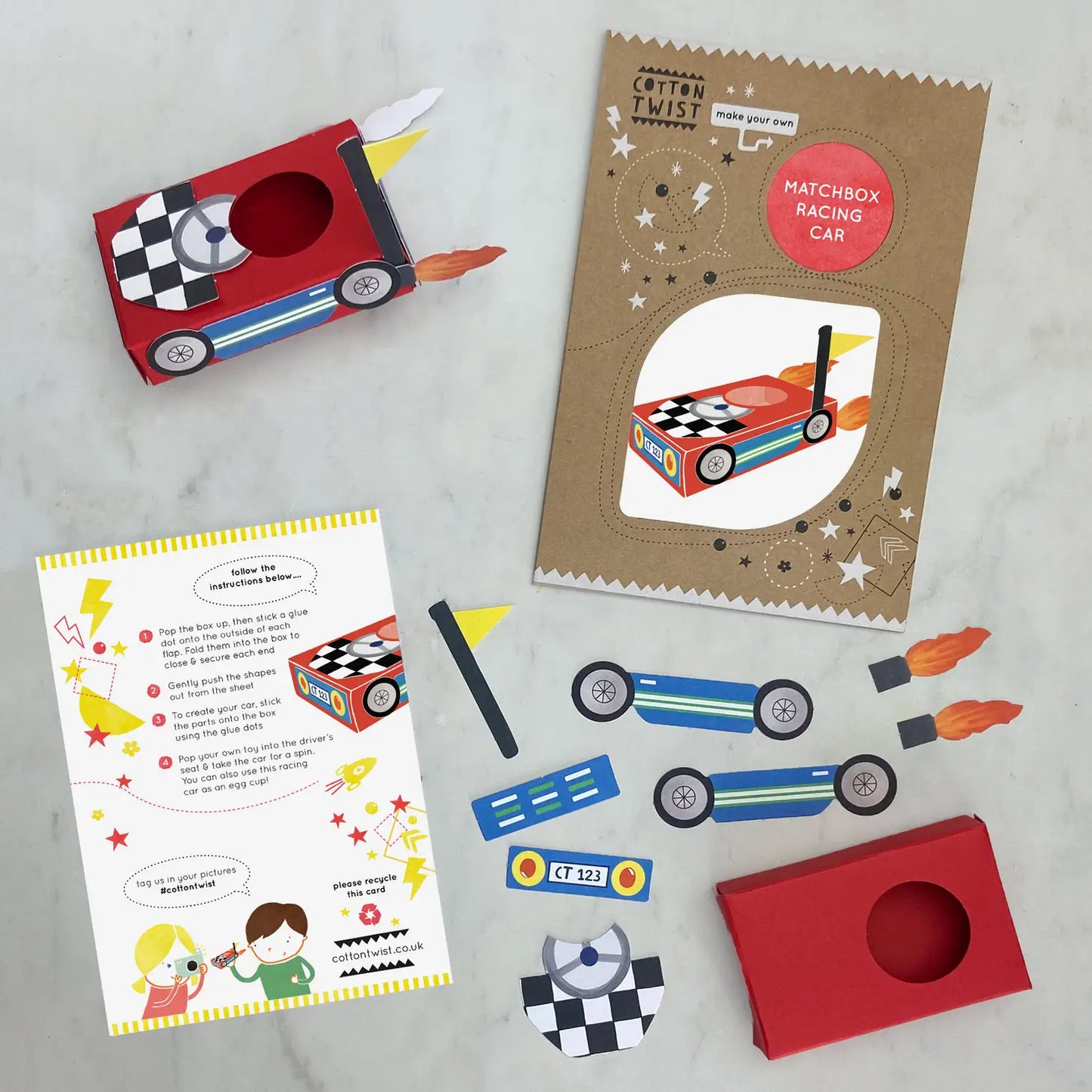 Cotton Twist Craft Kit: Make Your Own Matchbox Racing Car