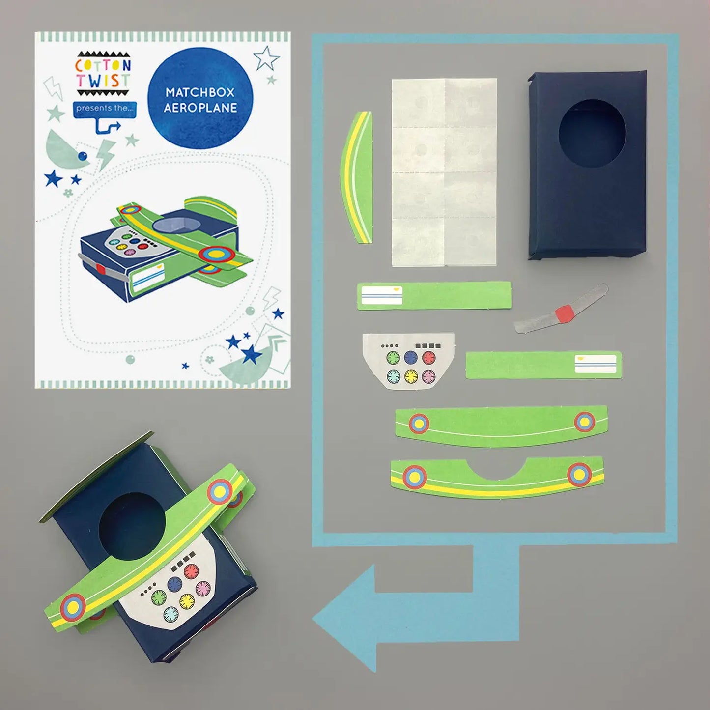 Cotton Twist Craft Kit: Matchbox Aeroplane