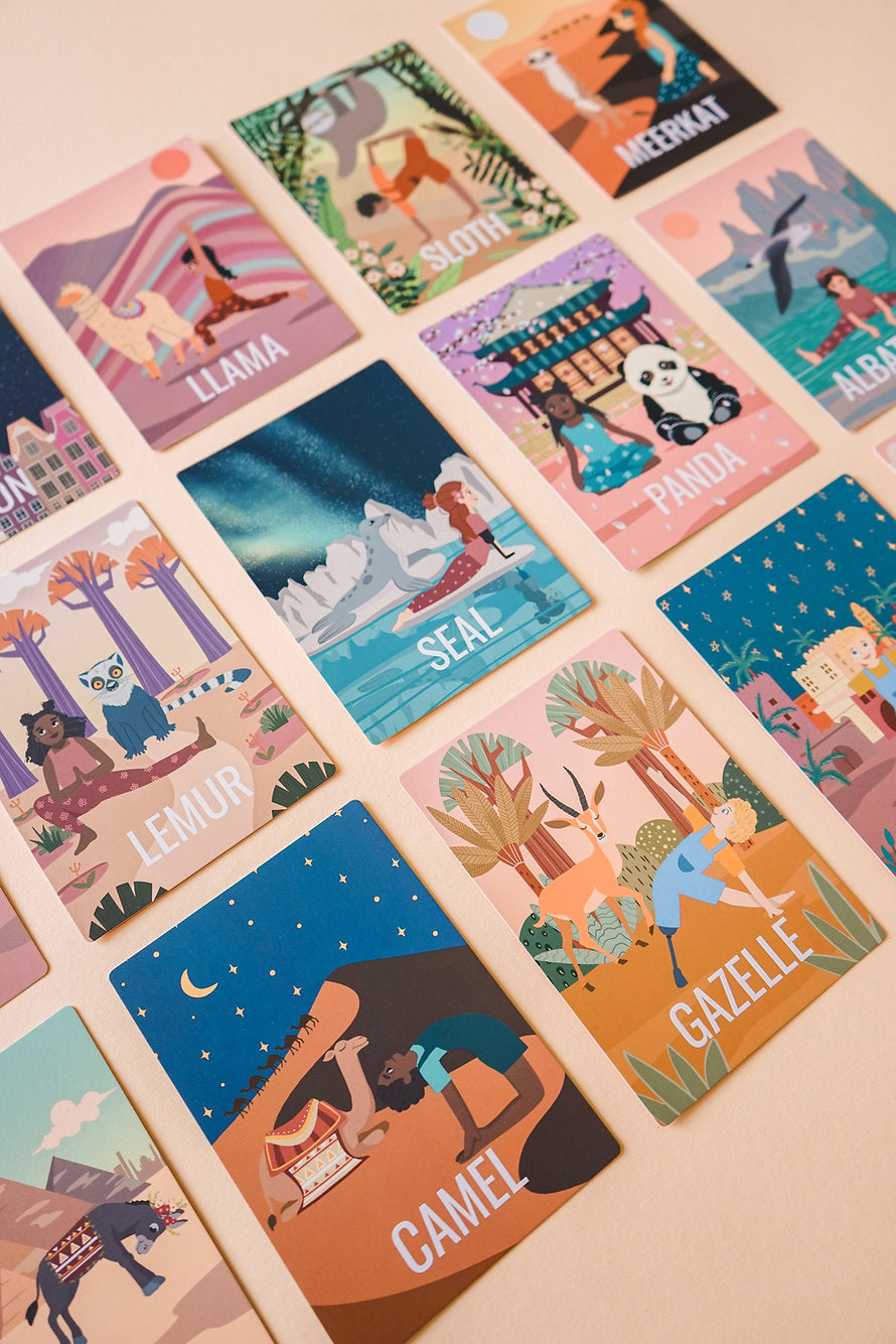 Yoga cards for childrens yoga