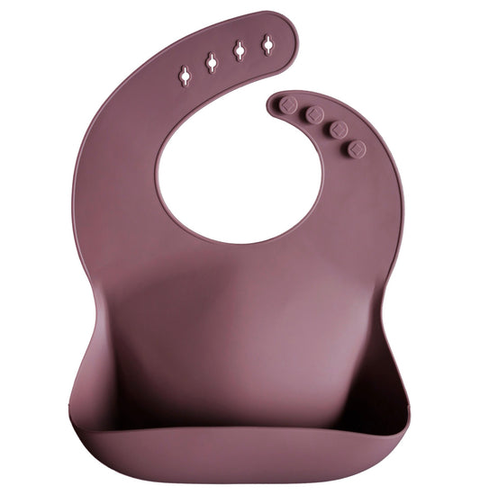 Mushie Silicone Bib Dusty Rose